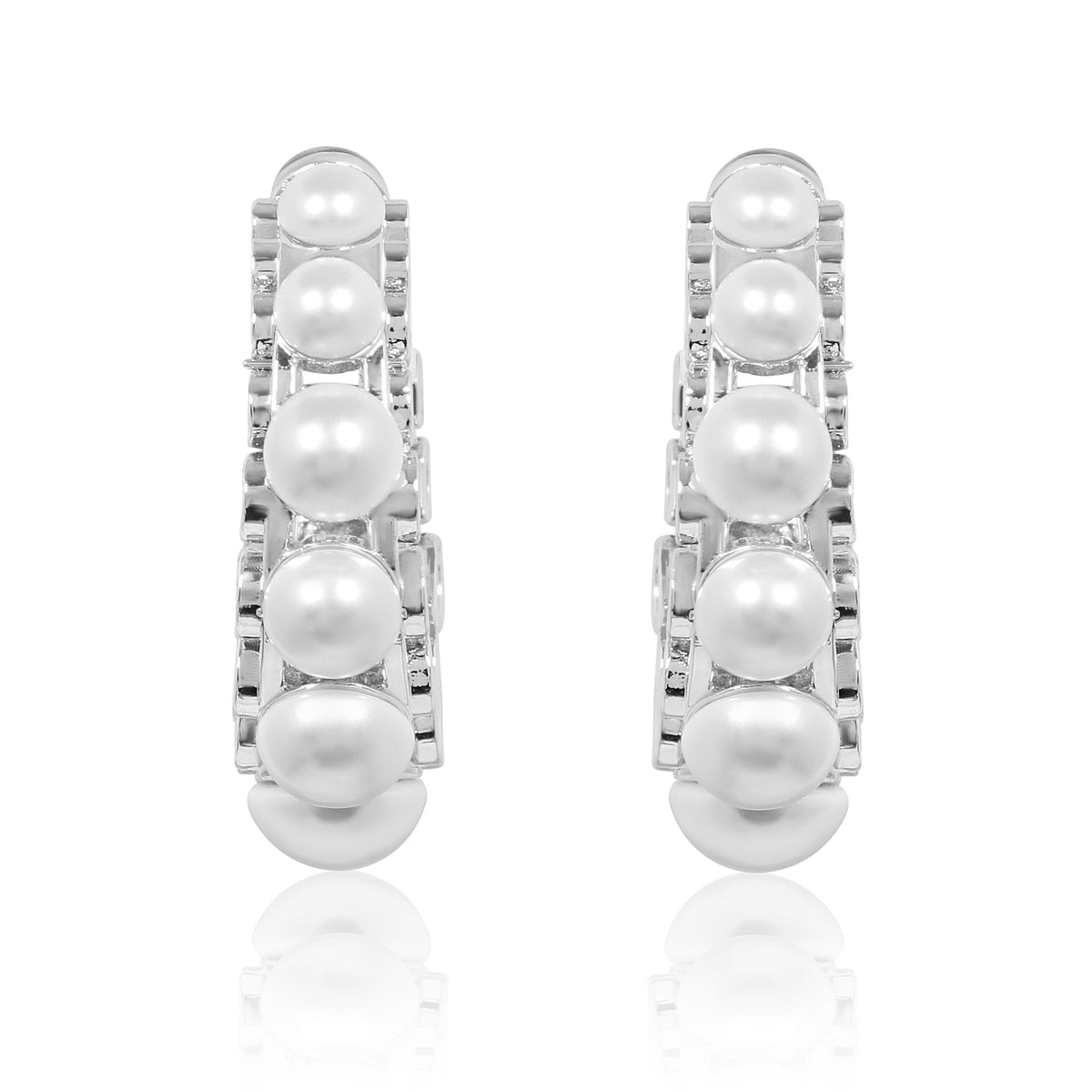 Silver Noora Hoops