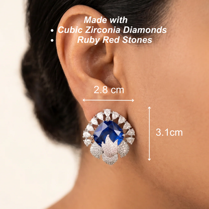 Everglow studs - Blue
