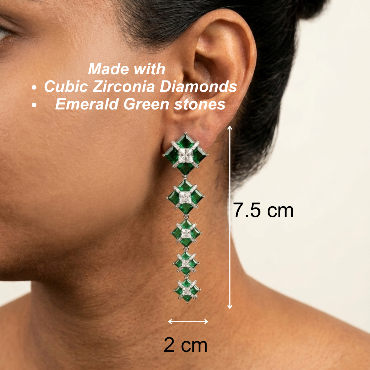 Lumi Earrings - Green