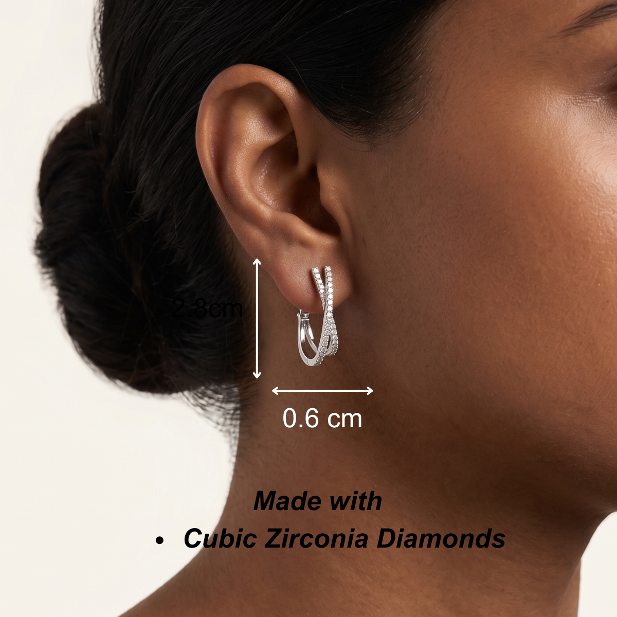 Nayra Hoops - silver