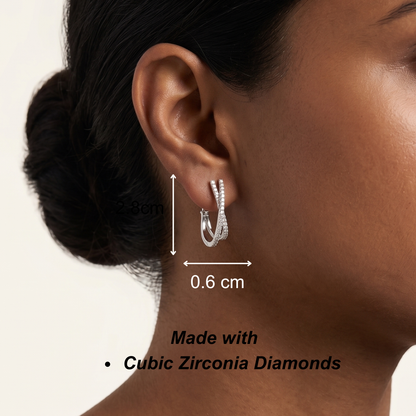 Nayra Hoops - silver