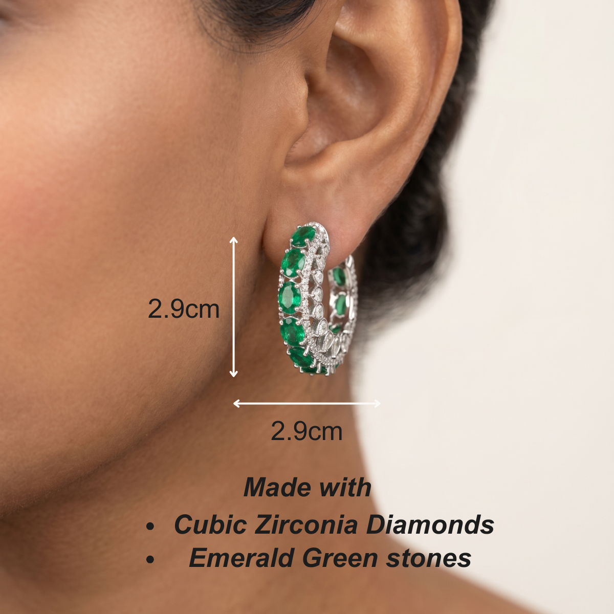 Noorika Hoops - Green