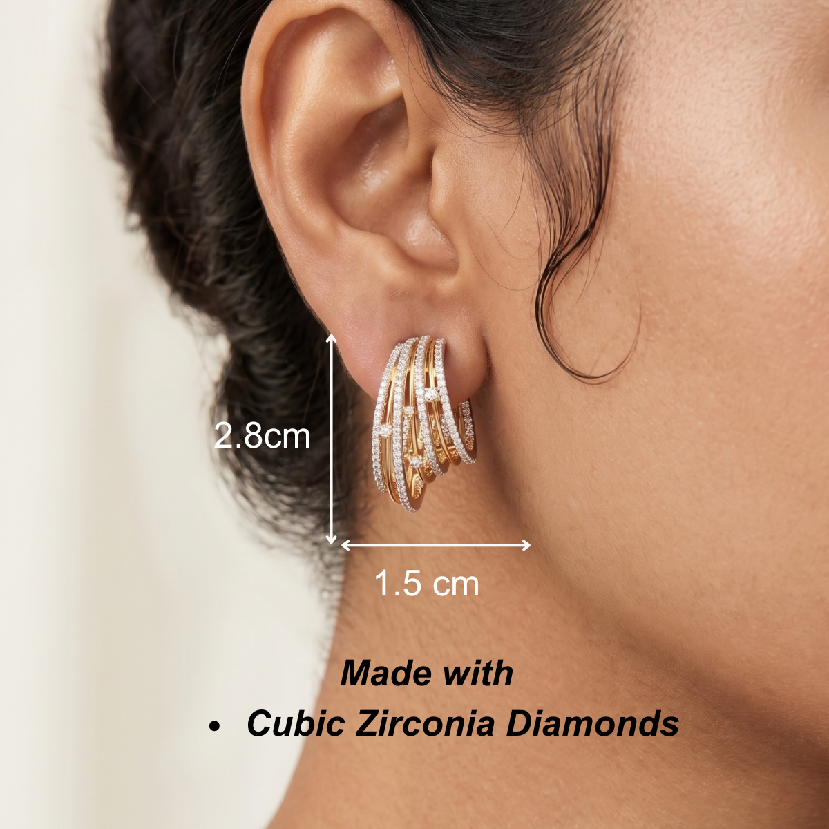 Saira Earrings - Gold