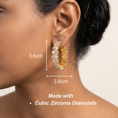 Gold Halo Hoops