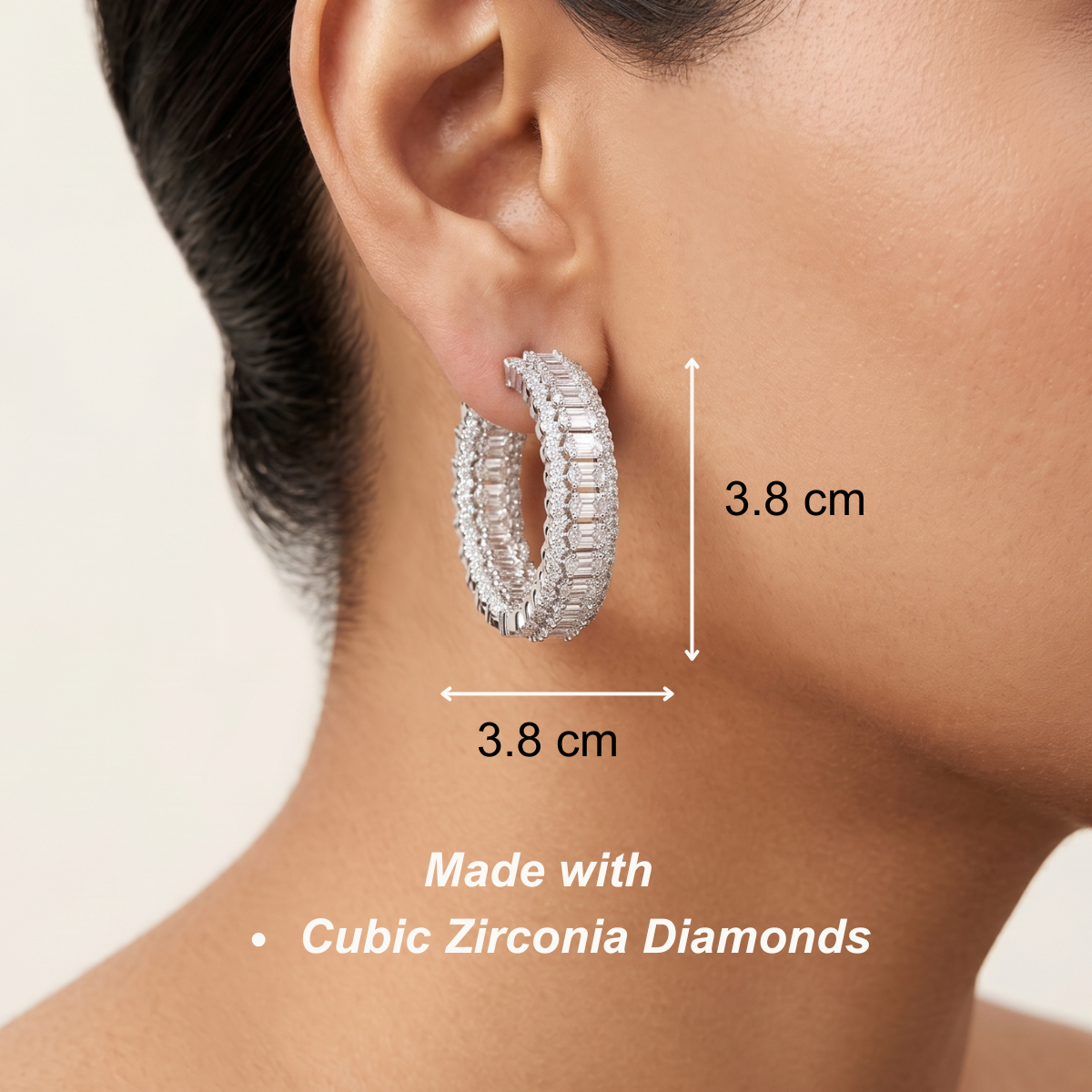 Royal Arc Hoops - Silver