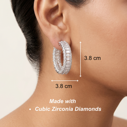 Royal Arc Hoops - Silver