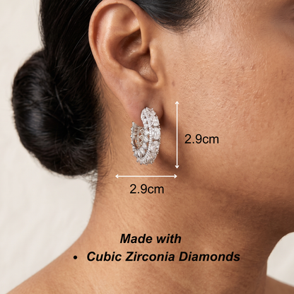Noorika Hoops - Silver