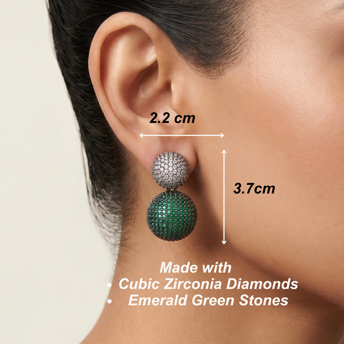 Lucent Earrings - Green