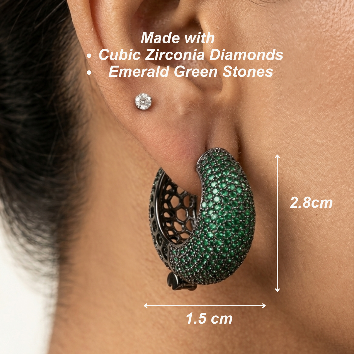 Moonlight Earrings - Green