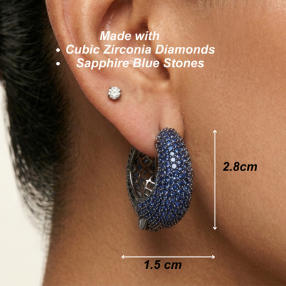 Moonlight Earrings - Blue