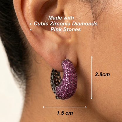 Moonlight Earrings - Pink