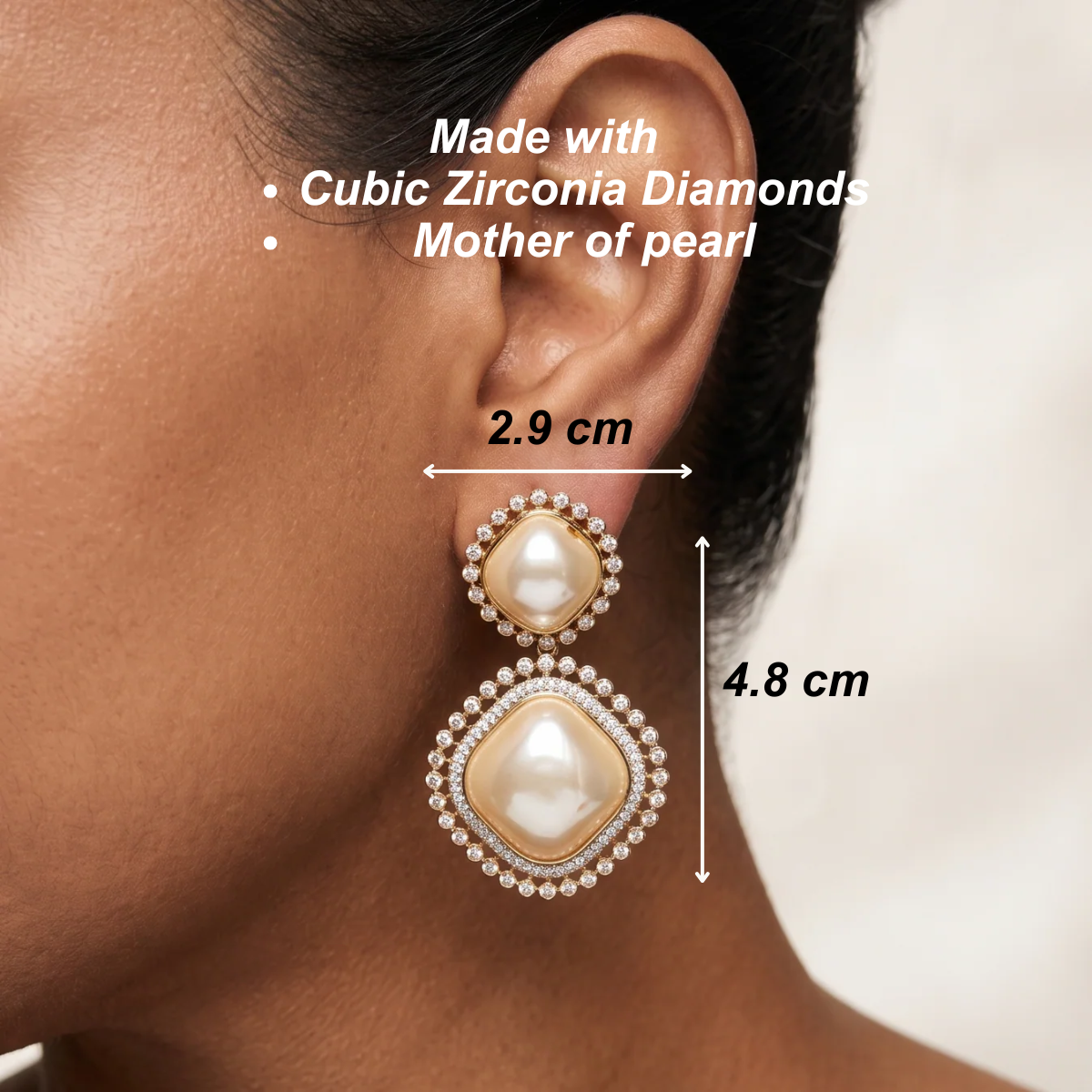 Subtle Stone Drop - Gold