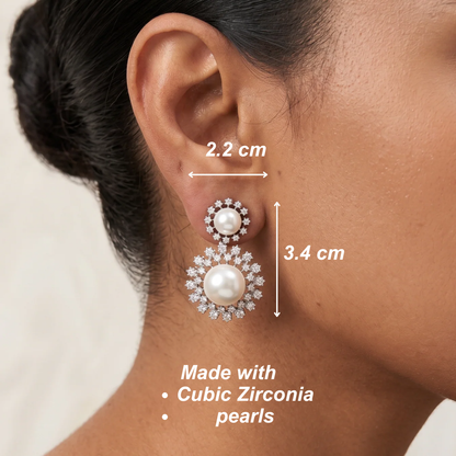 Galaxy Dust Earrings - Silver