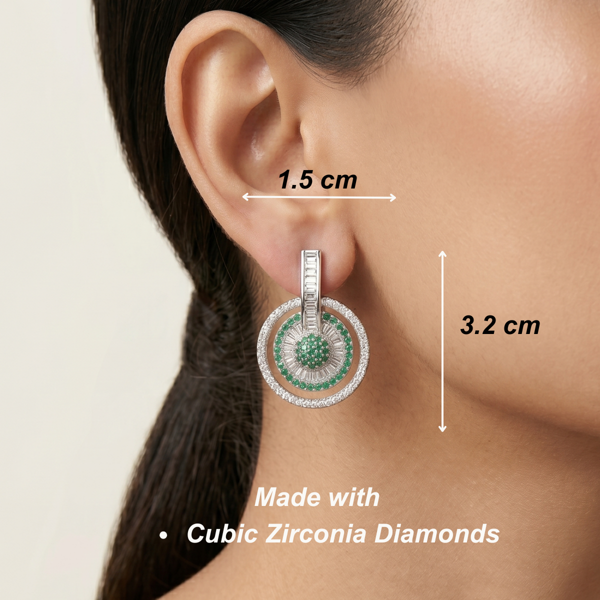 Reem Earrings - Green