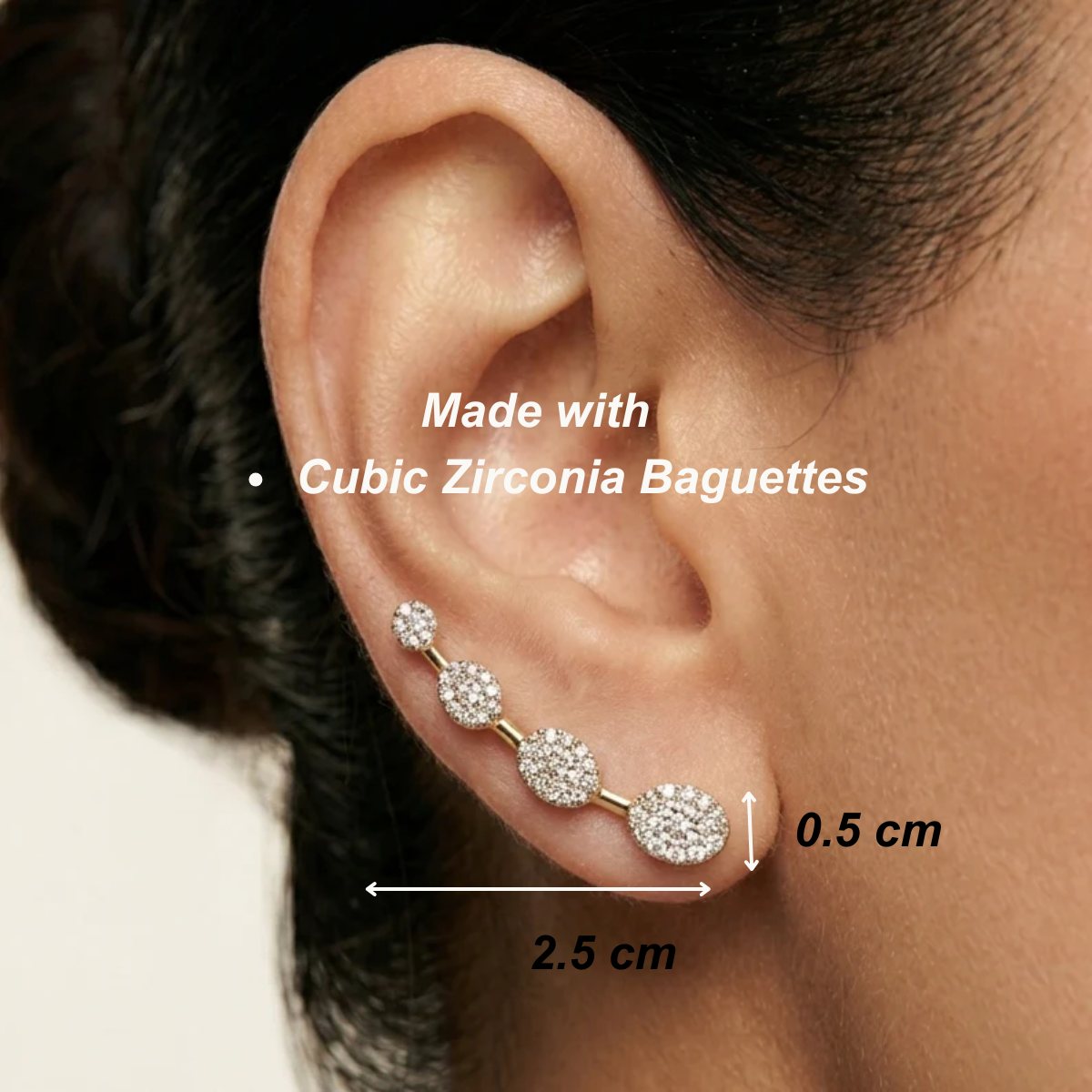 Diamond Ear Cuffs - Gold