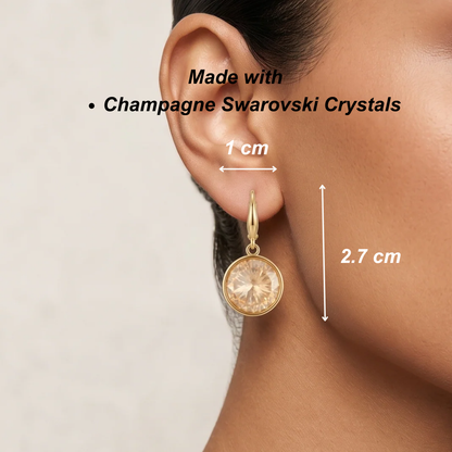 Prism Drop Danglers - Champagne