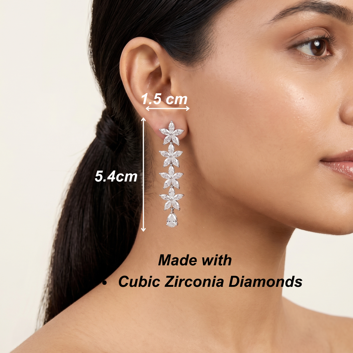 Startrail Diamond Earrings - Marquise