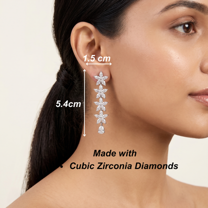 Startrail Diamond Earrings - Marquise