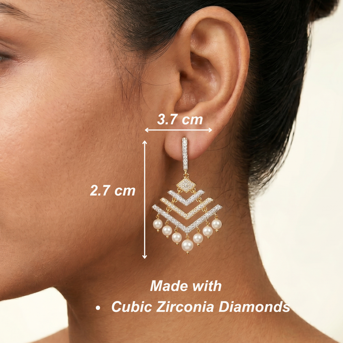 Amara Dangler Earrings - Gold & Silver