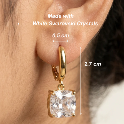 Zaira Bali Hoops - White