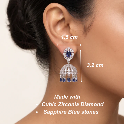 Naira Jhumkas - Blue