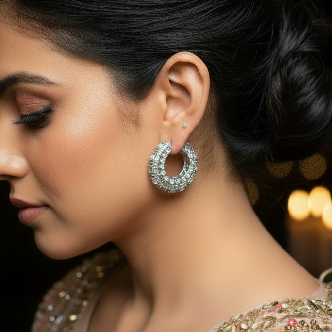 Noorika Hoops - Silver