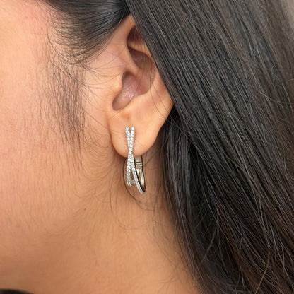Nayra Hoops - silver
