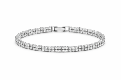 Diamond bracelet on a white background