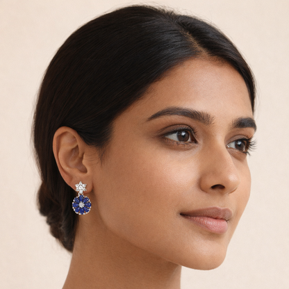 Ira Earrings - Blue