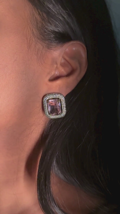 Glitz Studs - Pink